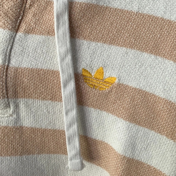 Adidas originals nice knitted stripped hoodie size medium 100% cotton - Picture 9 of 11